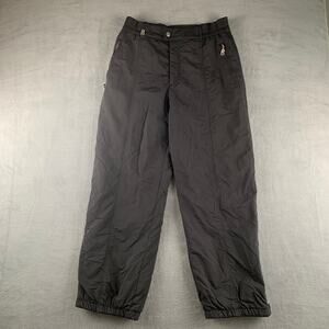 Bogner Black Ski Pants Women’s 12 Reg Waterproof Nylon Snow Trousers